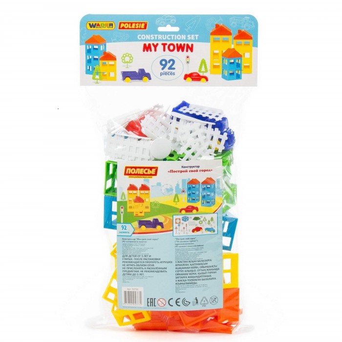 Конструктор "Построй свой город" (92 элемента) Полесье арт. 53732