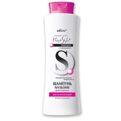 Шампунь-бальзам Белита Шиповник Витаминный для всех типов волос 500мл