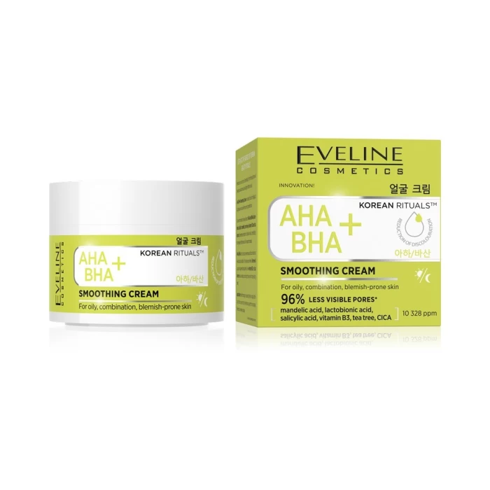 Крем для лица Eveline Cosmetics Korean Rituals AHA+BHA разглаживающий 50мл