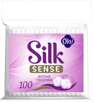 Ватные палочки Ola! Silk Sense в полиэтиленовой упаковке 100шт