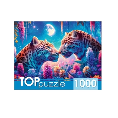 Пазл TOPpuzzle Влюблённые леопарды 1000 элементов