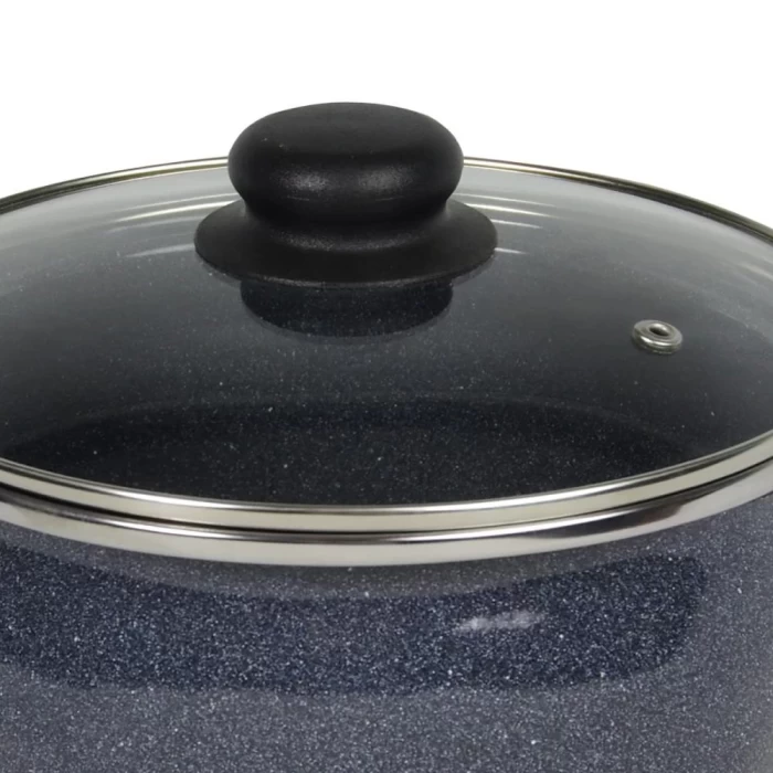 Кастрюля эмалированная Сантэкс Серый гранит