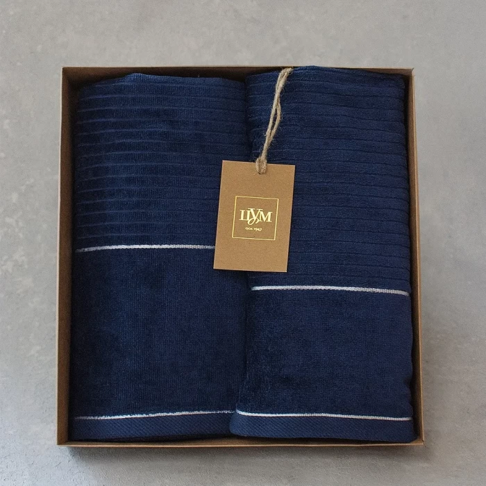 Набор полотенец махровых ТМ "ЦУМ" синий