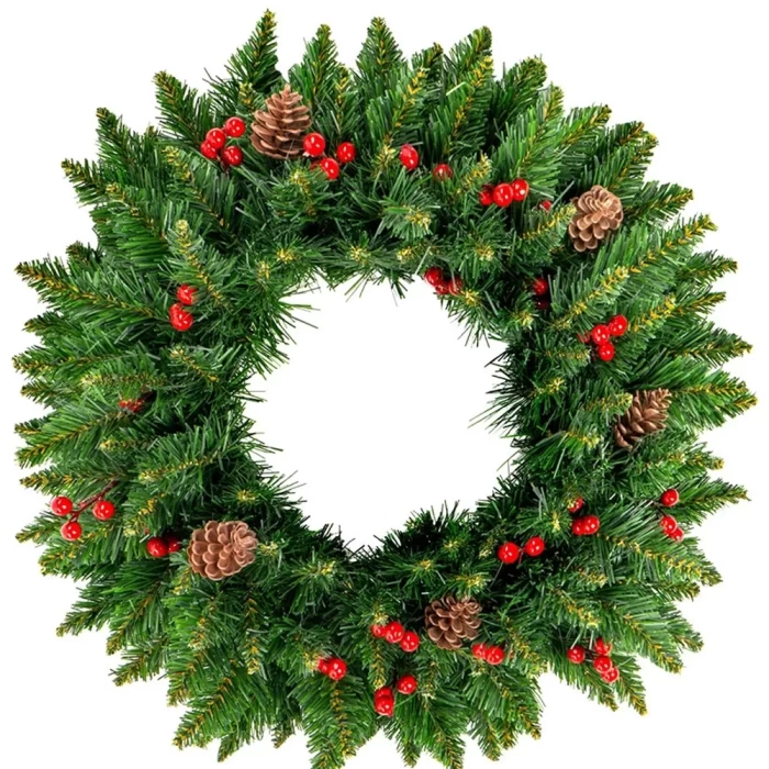 Венок с ягодами и шишками МВСЯШ-45 d-45