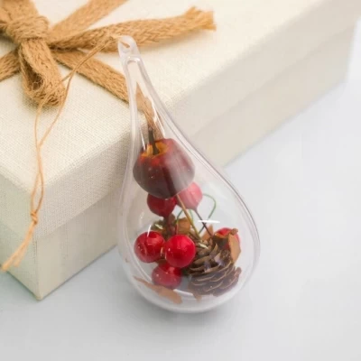 Новогодняя подвеска с природным декором &quot;Пряная капля&quot; WS-015