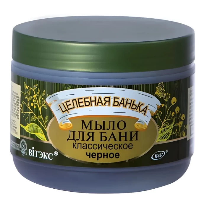 Мыло для бани черное Витэкс Целебная банька 500мл
