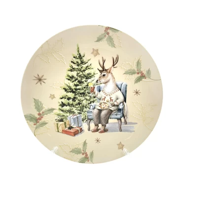 Тарелка мелкая Рождественский вечер 24 см