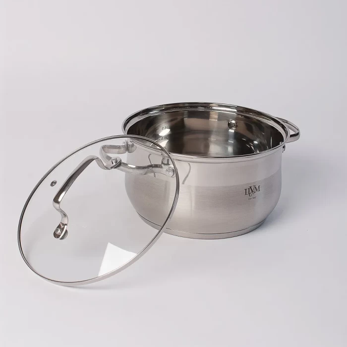 Кастрюля с крышкой ТМ "ЦУМ" MSF-8310, от 2 до 5 л.