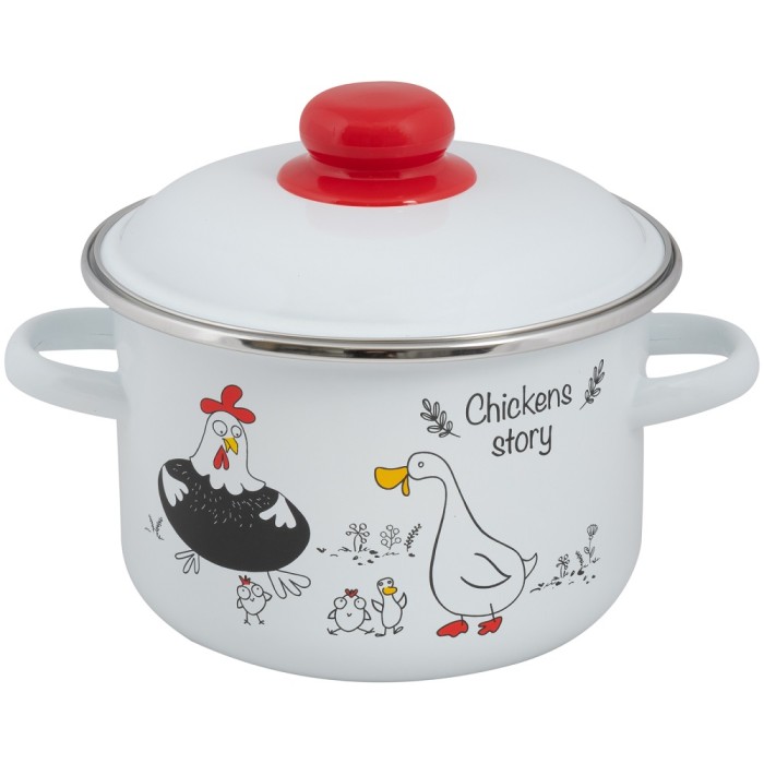 Кастрюля эмалированная Chickens’stories 4.0 л