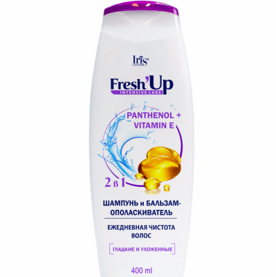 Шампунь и бальзам ополаскиватель Fresh Up panthenol+vitamin Е 400мл