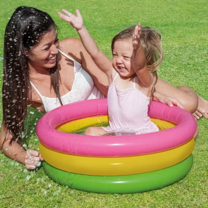 Бассейн надувной Intex Радуга 57107NP 61x22см