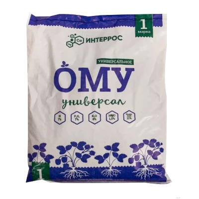 Удобрение ОМУ органоминеральное Универсал 1кг