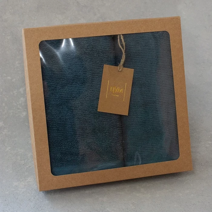 Набор полотенец махровых ТМ "ЦУМ" морская волна