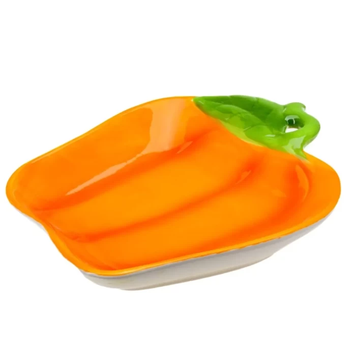 Блюдо сервировочное керамическое Перец 23×21×4см