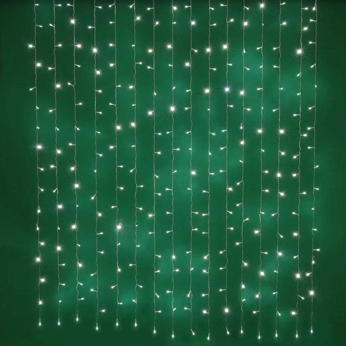 Гирлянда уличная Сноу Бум Занавес белое свечение 2х1.5м