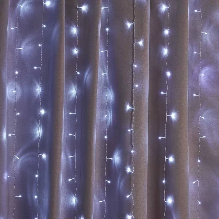 Гирлянда уличная Сноу Бум Занавес белое свечение 2х1.5м