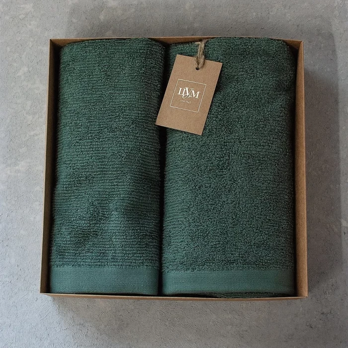 Набор полотенец махровых ТМ "ЦУМ" зелень