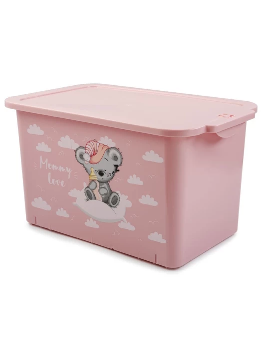 Контейнер для игрушек Berossi Mommy love нежно-розовый 15,7л (АС49163000)                              