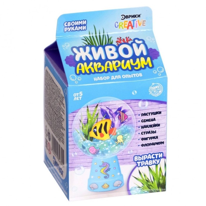 Набор для опытов "Живой аквариум-флорариум" Эврики арт. 5185630