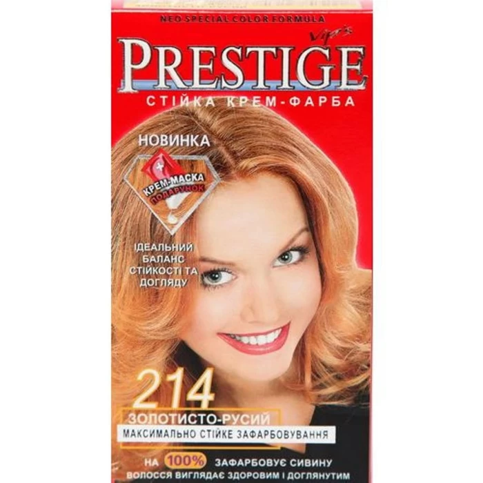 Крем-краска для волос Prestige "vips" №214 "Золотисто-русый"