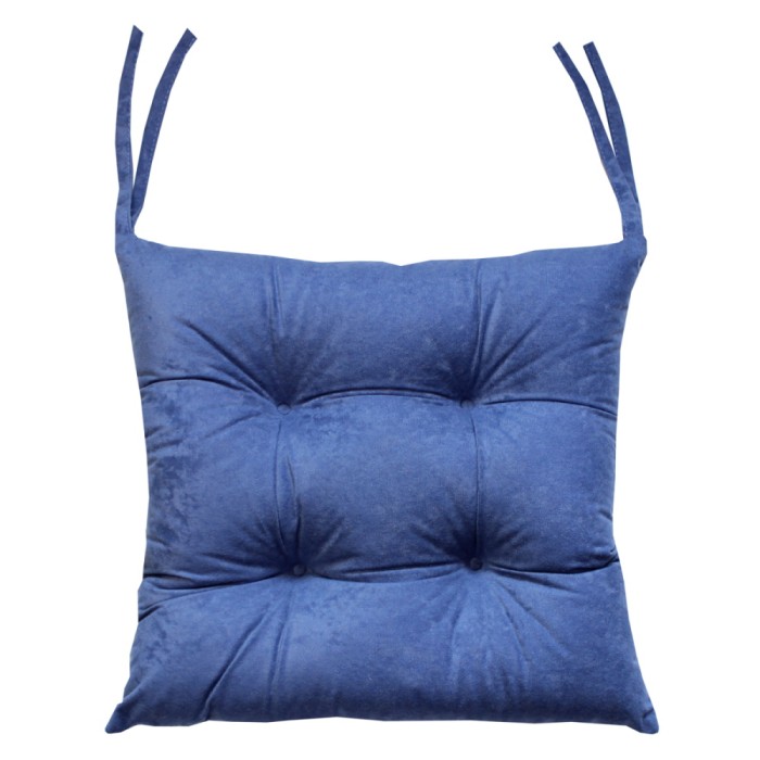Подушка для сиденья MATEX VELOURS 40x40см серо-голубой