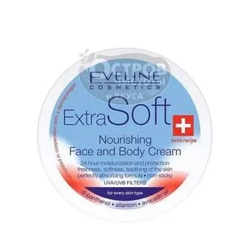 Крем Eveline Extra Soft Питательный для кожи лица и тела любого типа, 200мл