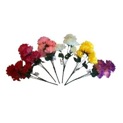 Цветы искусственные Гвоздики 30 см. 5 цветков ассорти арт. 700-41