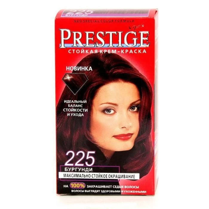Крем-краска для волос  Prestige "vips" №225 "Бургунди"