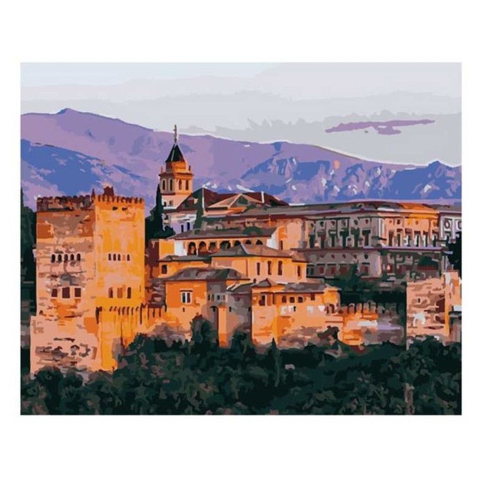 Картина по номерам "Дворец Альгамбра" Lori арт. Кпн-246
