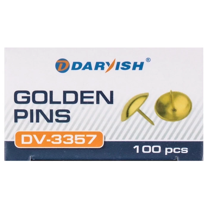 Кнопки "Darvish" золотые 100шт  DV-3357