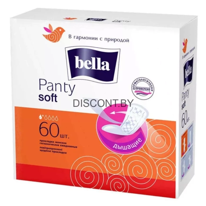 Ежедневные гигиенические прокладки "Bella Panty Soft" (60 шт)